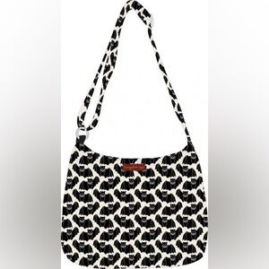 Bat Print Messenger Bag